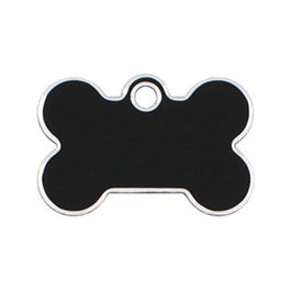 Placa identificativa para collar Imarc Bone Negro