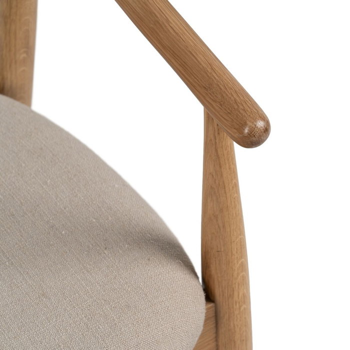 Ixia Silla Natural Tejido-Madera de Salón