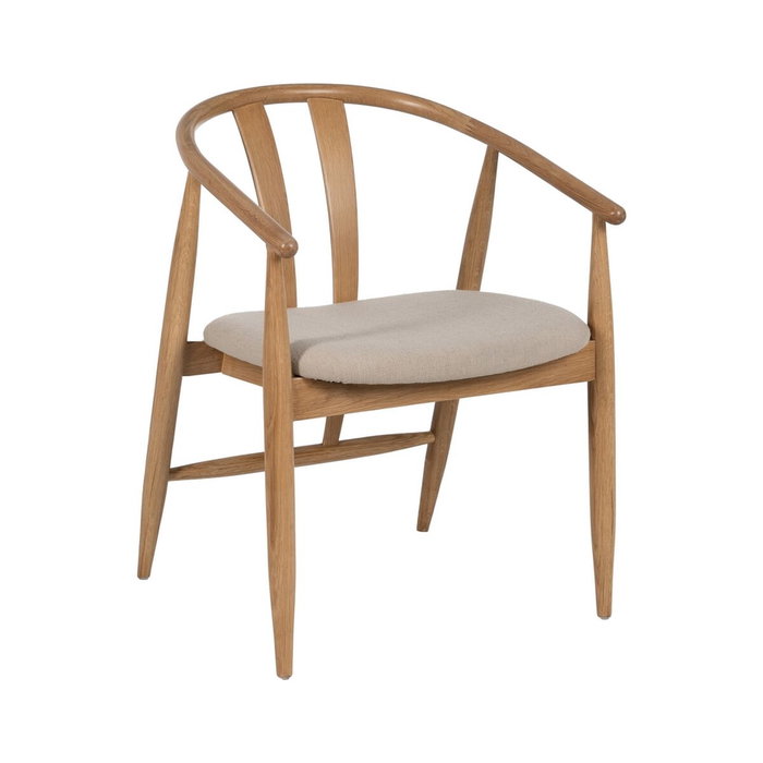 Ixia Silla Natural Tejido-Madera de Salón