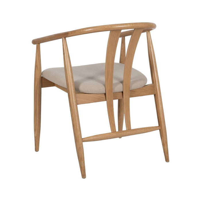 Ixia Silla Natural Tejido-Madera de Salón