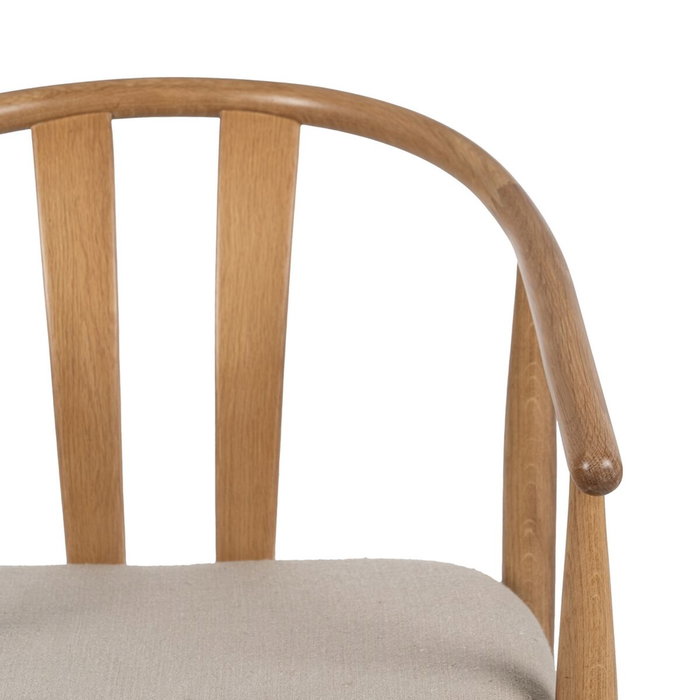 Ixia Silla Natural Tejido-Madera de Salón