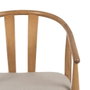 Ixia Silla Natural Tejido-Madera de Salón
