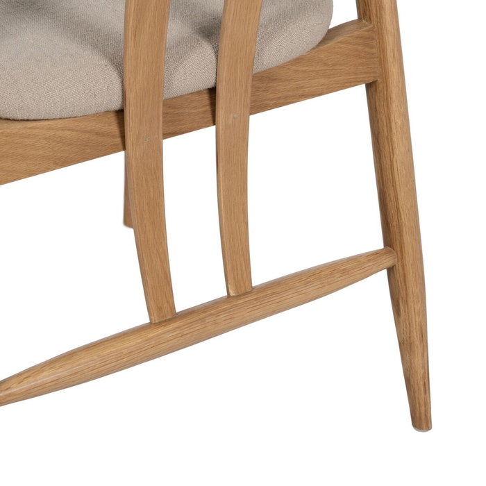 Ixia Silla Natural Tejido-Madera de Salón