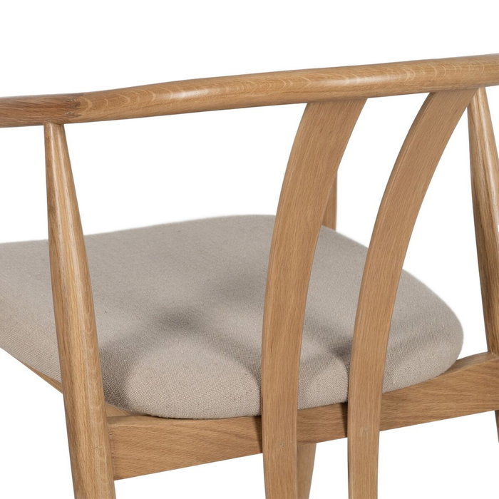 Ixia Silla Natural Tejido-Madera de Salón