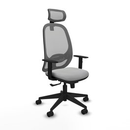 PIQUERAS Y CRESPO Silla de oficina Cilanco Gris con mecanismo Sincro