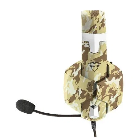Auriculares Gaming con Micrófono Trust Gaming GXT 322D Carus/ Jack 3.5/ Camuflaje Desierto Auriculares Gaming con Micrófono Trust Gaming GXT 322D Carus/ Jack 3.5/ Camuflaje Desierto