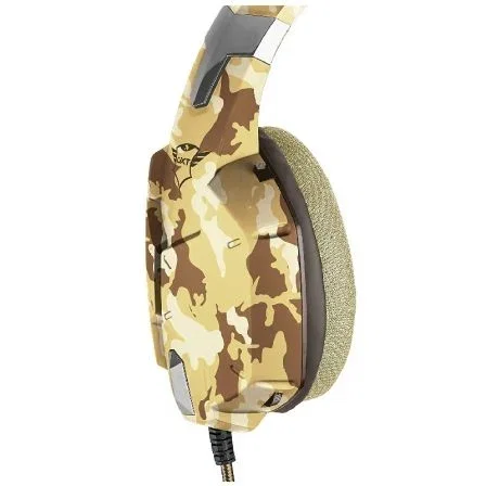 Auriculares Gaming con Micrófono Trust Gaming GXT 322D Carus/ Jack 3.5/ Camuflaje Desierto Auriculares Gaming con Micrófono Trust Gaming GXT 322D Carus/ Jack 3.5/ Camuflaje Desierto