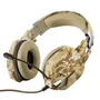 Auriculares Gaming con Micrófono Trust Gaming GXT 322D Carus/ Jack 3.5/ Camuflaje Desierto