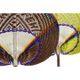DKD Home Decor Decoración de Pared de Bambú PAI PAI, Pack de 2 Surtido