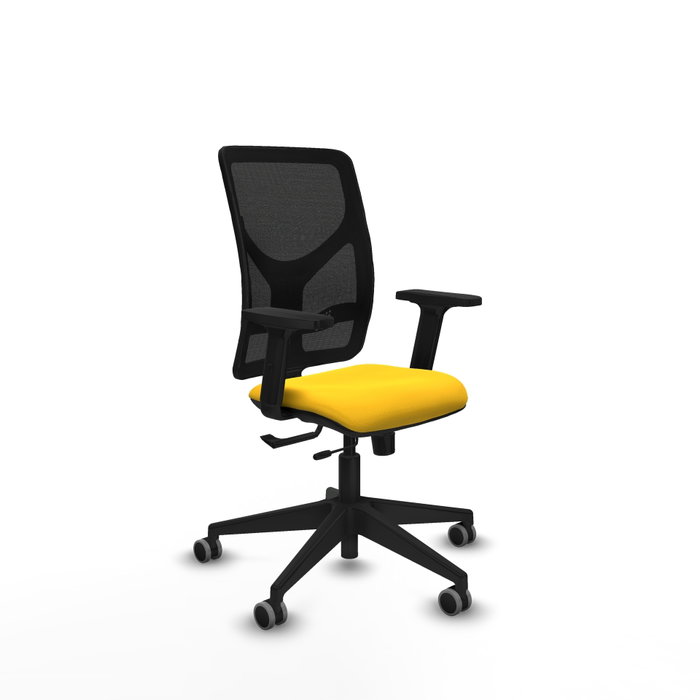 PIQUERAS Y CRESPO Silla de oficina Motilla con mecanismo Sincro/Traslack Amarillo y Negro PIQUERAS Y CRESPO Silla de oficina Motilla con mecanismo Sincro/Traslack Amarillo y Negro