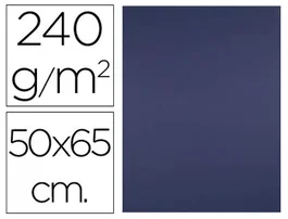 Liderpapel Cartulina 50x65 cm 240g/m2 Azul Zafiro Paquete de 25 Hojas