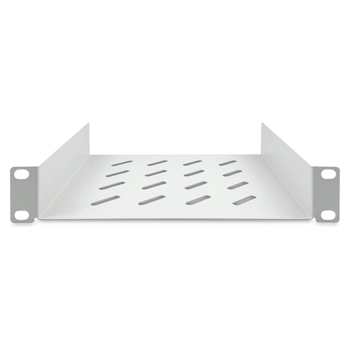 Digitus Estante 254 mm (10") 1U Gris RAL7035 Metálico para Rack 25 kg Acero