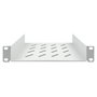 Digitus Estante 254 mm (10") 1U Gris RAL7035 Metálico para Rack 25 kg Acero