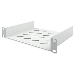Digitus Estante 254 mm (10") 1U Gris RAL7035 Metálico para Rack 25 kg Acero