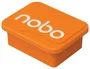 Nobo Imanes para Pizarras Magnéticas Naranja - Blister 4 Unidades
