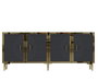 Hanah Home Consola Tuna 180 Antracita Dorado