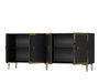 Hanah Home Consola Tuna 180 Antracita Dorado