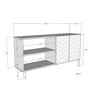 Hanah Home Consola Tuna 180 Antracita Dorado