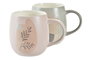 DKD Home Decor Tazas de Porcelana New Bone Mate Surtido de 2 Colores, 240ml
