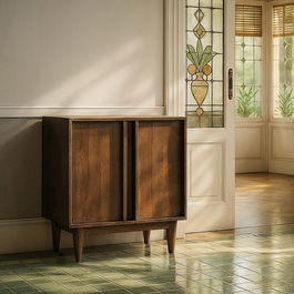 Mueble Recibidor Marrón Madera de Mango 90 X 40 X 86 cm