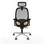 PIQUERAS Y CRESPO Silla de oficina Cilanco con mecanismo Sincro, Amarillo y Gris
