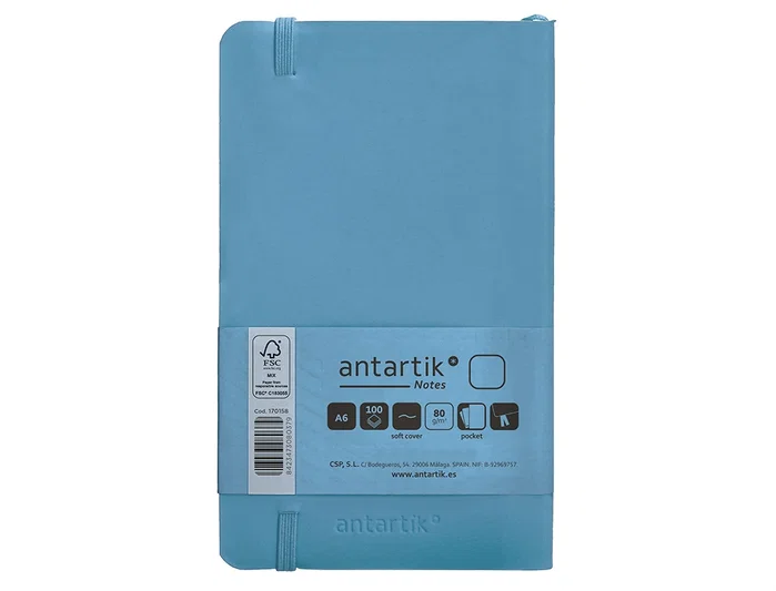 Antartik Cuaderno Antartik Notes Tapa Blanda Azul Claro A6 Antartik Cuaderno Antartik Notes Tapa Blanda Azul Claro A6