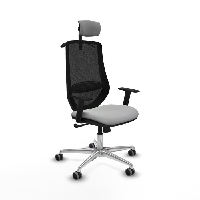 PIQUERAS Y CRESPO Silla de oficina Mardos con mecanismo Sincro, Gris claro y Negro PIQUERAS Y CRESPO Silla de oficina Mardos con mecanismo Sincro, Gris claro y Negro
