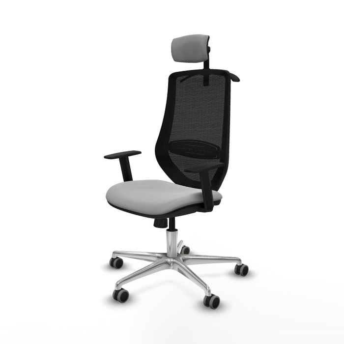 PIQUERAS Y CRESPO Silla de oficina Mardos con mecanismo Sincro, Gris claro y Negro PIQUERAS Y CRESPO Silla de oficina Mardos con mecanismo Sincro, Gris claro y Negro