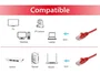 Equip 625423 Cable de Red RJ45 Macho Derecho Cat6 U/UTP 0.25m Rojo 10GBase-T 10GbE Plug & Play