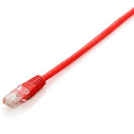 Equip 625423 Cable de Red RJ45 Macho Derecho Cat6 U/UTP 0.25m Rojo 10GBase-T 10GbE Plug & Play
