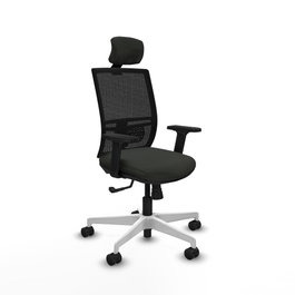 PIQUERAS Y CRESPO Silla de oficina Yunquera con mecanismo Sincro Negro