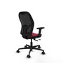 PIQUERAS Y CRESPO Silla de oficina Jorquera Granate/Negro con Mecanismo Sincro/Traslack