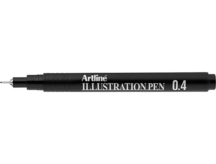 Artline Rotulador Calibrado Micrometrico Negro Illustration Pen EK-284ILN Punta Poliacetal 0,4mm