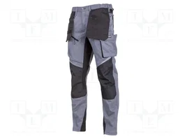 LAHTI PRO Pantalones de trabajo slim-fit gris-negro XL
