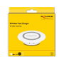 DeLOCK 66260 Cargador inalámbrico de 15 W para instalación en mesa, blanco