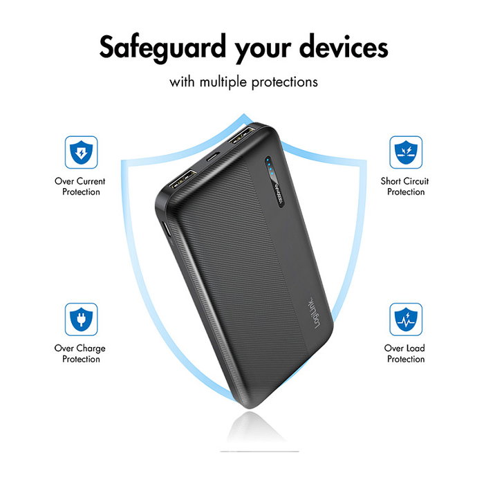 LogiLink Mobile Power Bank 10.000 mAh USB-C negro