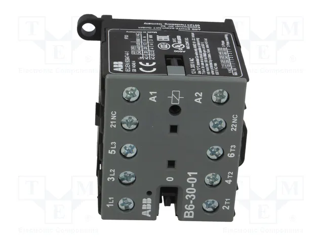 ABB B6 Contactor 3-polar 9A 24VAC