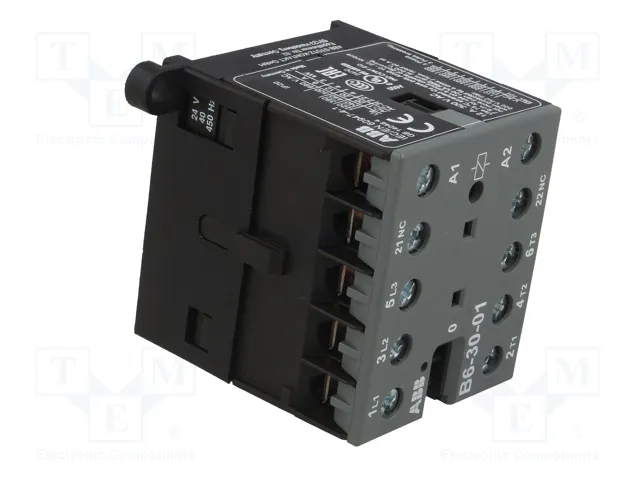 ABB B6 Contactor 3-polar 9A 24VAC