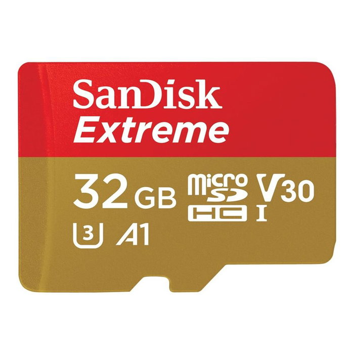 SanDisk Tarjeta Memoria MicroSDHC Extreme 32 GB, U3 V30 A1, hasta 100 MB/s lectura, 60 MB/s escritura para 4K UHD y Apps SanDisk Tarjeta Memoria MicroSDHC Extreme 32 GB, U3 V30 A1, hasta 100 MB/s lectura, 60 MB/s escritura para 4K UHD y Apps