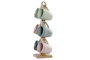 DKD Home Decor Mug Pasteles lianfeng Rosa Verde Gres Set de 6 piezas Apto microondas y lavavajillas