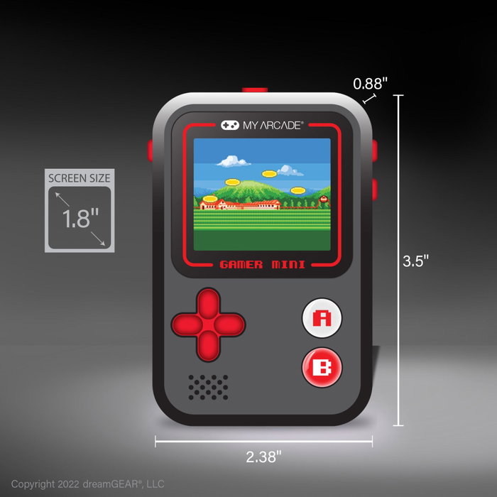 dreamGear My Arcade Gamer Mini Classic Negro y Rojo con 160 Juegos dreamGear My Arcade Gamer Mini Classic Negro y Rojo con 160 Juegos