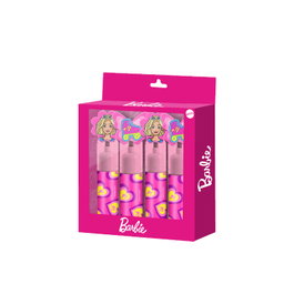 Barbie Pack de 4 Marcadores Fluorescentes Mix Rosa
