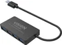 Vision Concentrador USB 3.0 de 4 Puertos, USB 3.2 Gen 1 (5 Gbps), con Cable de 30 cm, Color Negro