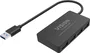 Vision Concentrador USB 3.0 de 4 Puertos, USB 3.2 Gen 1 (5 Gbps), con Cable de 30 cm, Color Negro