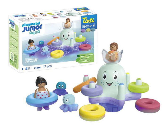 Playmobil Pulpo de Colores Tintin Junior para Bebés con Figuras y Accesorios