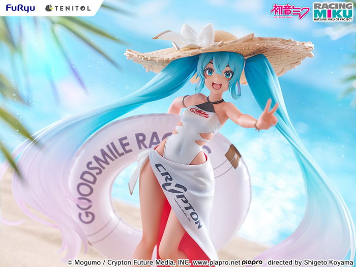 Hatsune Miku GT Project Estatua PVC Tenitol 1/7 Racing Miku 2024: Tropical Ver. 21 cm
