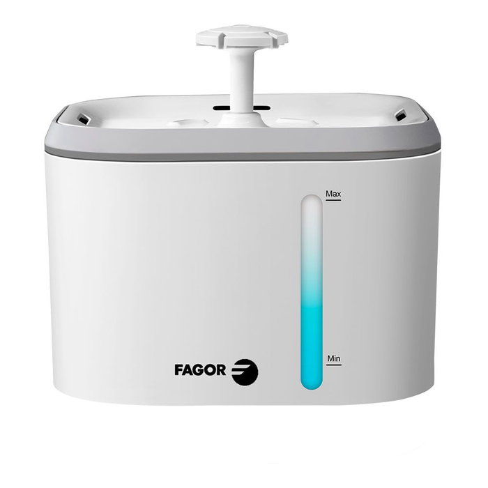 Fagor Bebedero Automático para Mascotas 2.5L con Multifiltración y Caudal Constante Fagor Bebedero Automático para Mascotas 2.5L con Multifiltración y Caudal Constante
