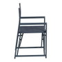 Silla Director Azul Aluminio-Textileno 56 X 53 X 84 cm (Set de 2)