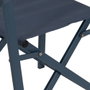 Silla Director Azul Aluminio-Textileno 56 X 53 X 84 cm (Set de 2)
