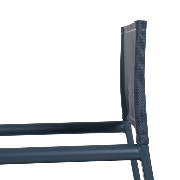 Silla Director Azul Aluminio-Textileno 56 X 53 X 84 cm (Set de 2) Silla Director Azul Aluminio-Textileno 56 X 53 X 84 cm (Set de 2)